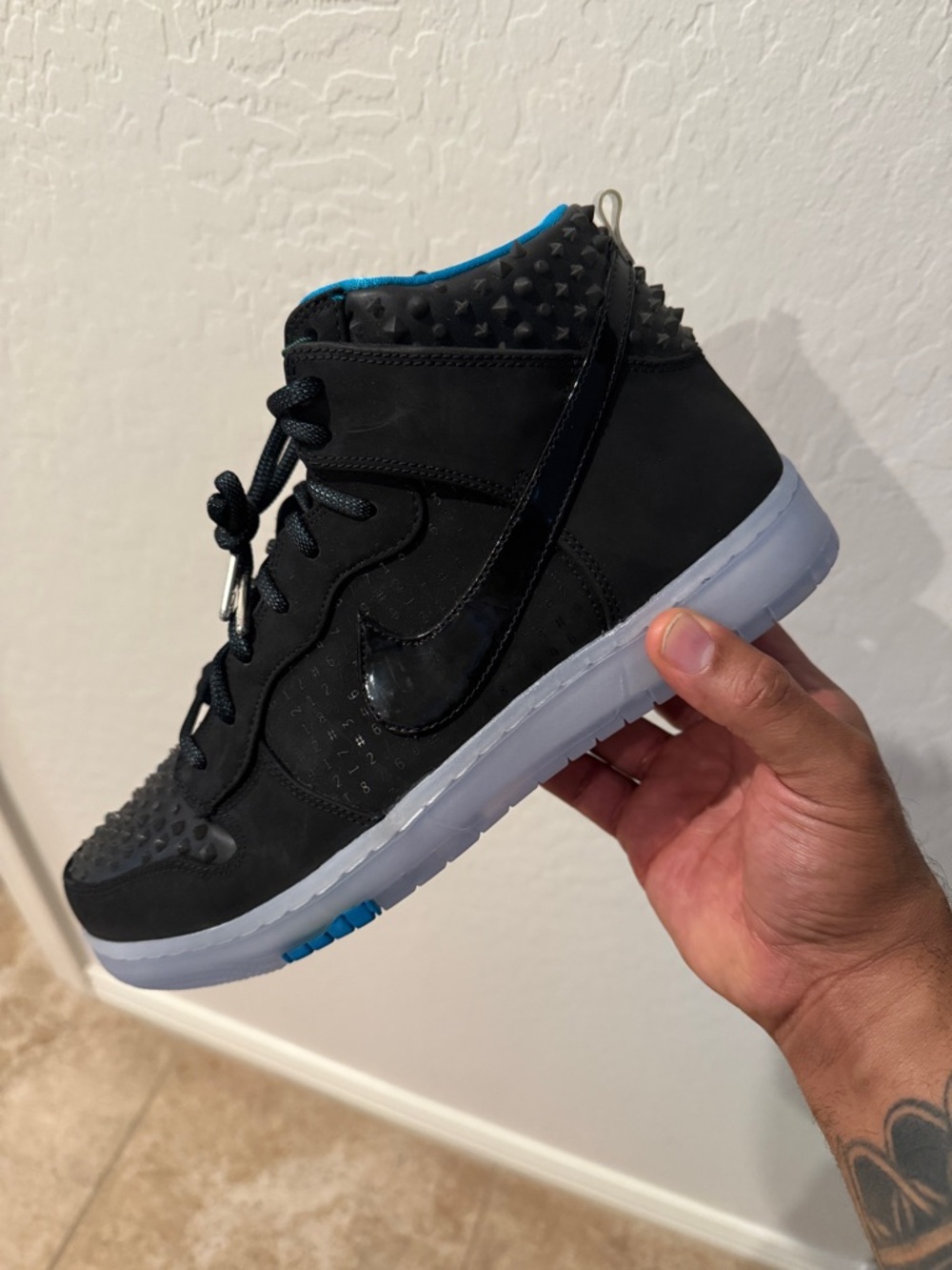 Nike Dunk High CMFT PRM All-Star Game (2015) BLACK-HYPER JADE 74439-001 Size 11M